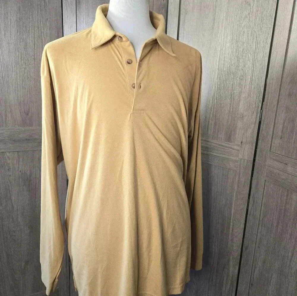 Mens suede tan beige pullover